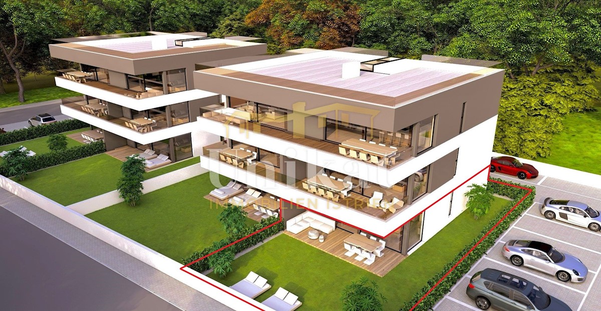 Wohnung nahe Porec - 2 Schlafzimmer und Garten